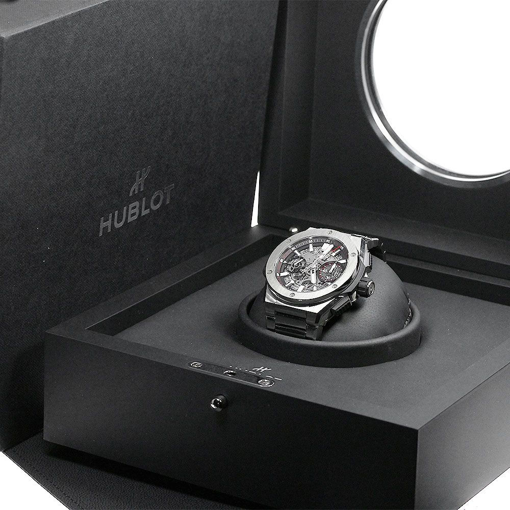 訳あり ウブロ HUBLOT 451.NX.1170.NX ビッグバン インテグラル チタニウム クロノグラフ 自動巻き メンズ 箱付き_812219 訳ありウブロ HUBLOT 451.NX.1170.NX ビッグバン インテグラル