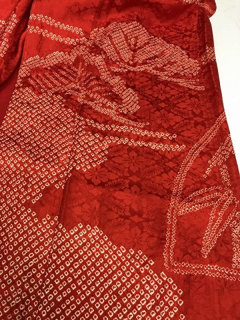  Mサイズ 長襦袢 正絹 絵羽模様 アンティーク その他 着物