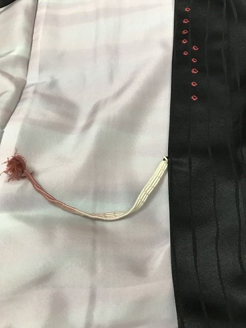 羽織 正絹黒地に鹿の子模様