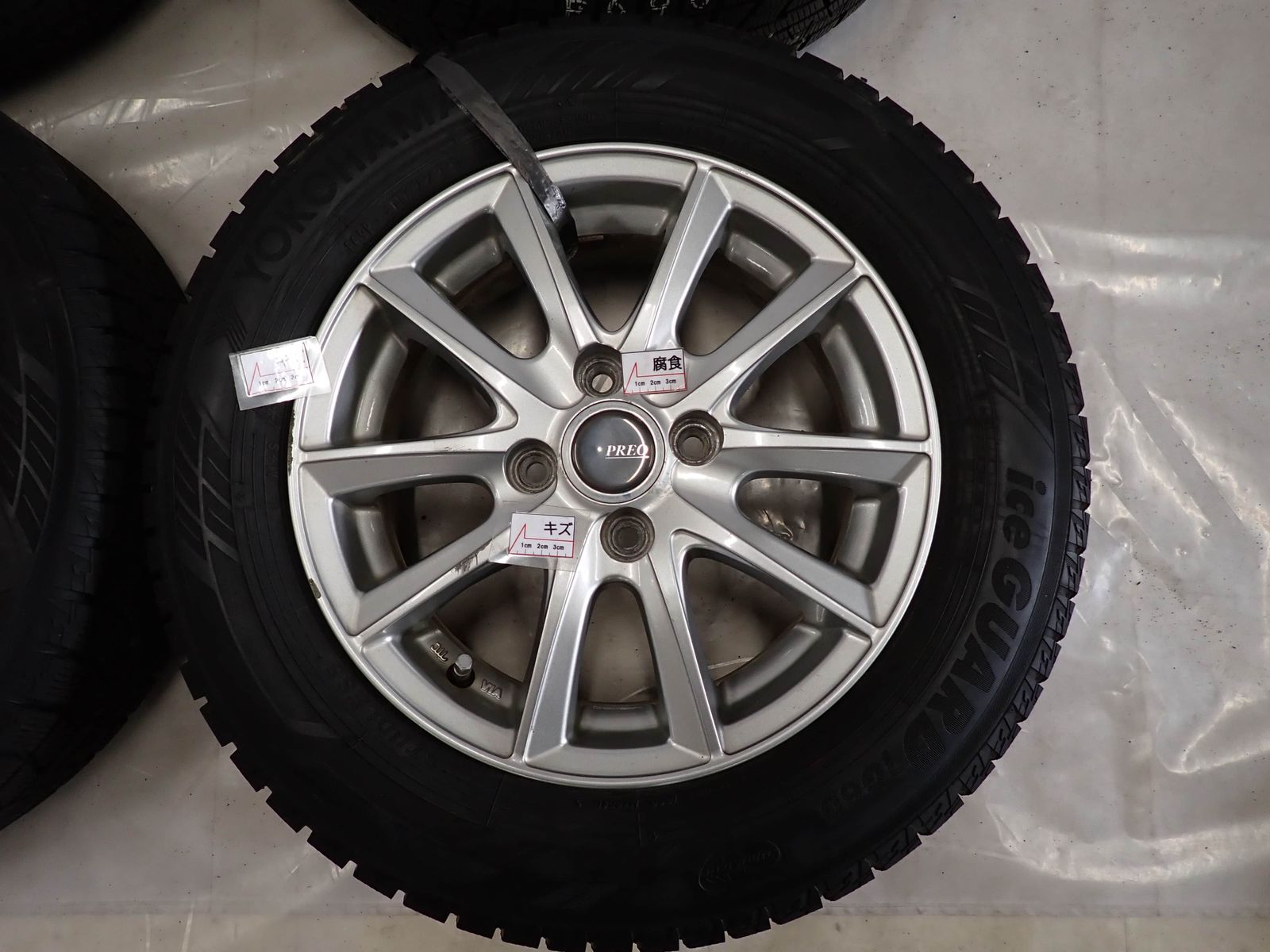  冬4本SET 会社宛 175 65 R 14 5 J 82 Q ヨコハマ アイスガード IG 60 製 アルミ アクア ヴィッツ カローラ フィット NO F 6905 14インチ タイヤ ホイールセット