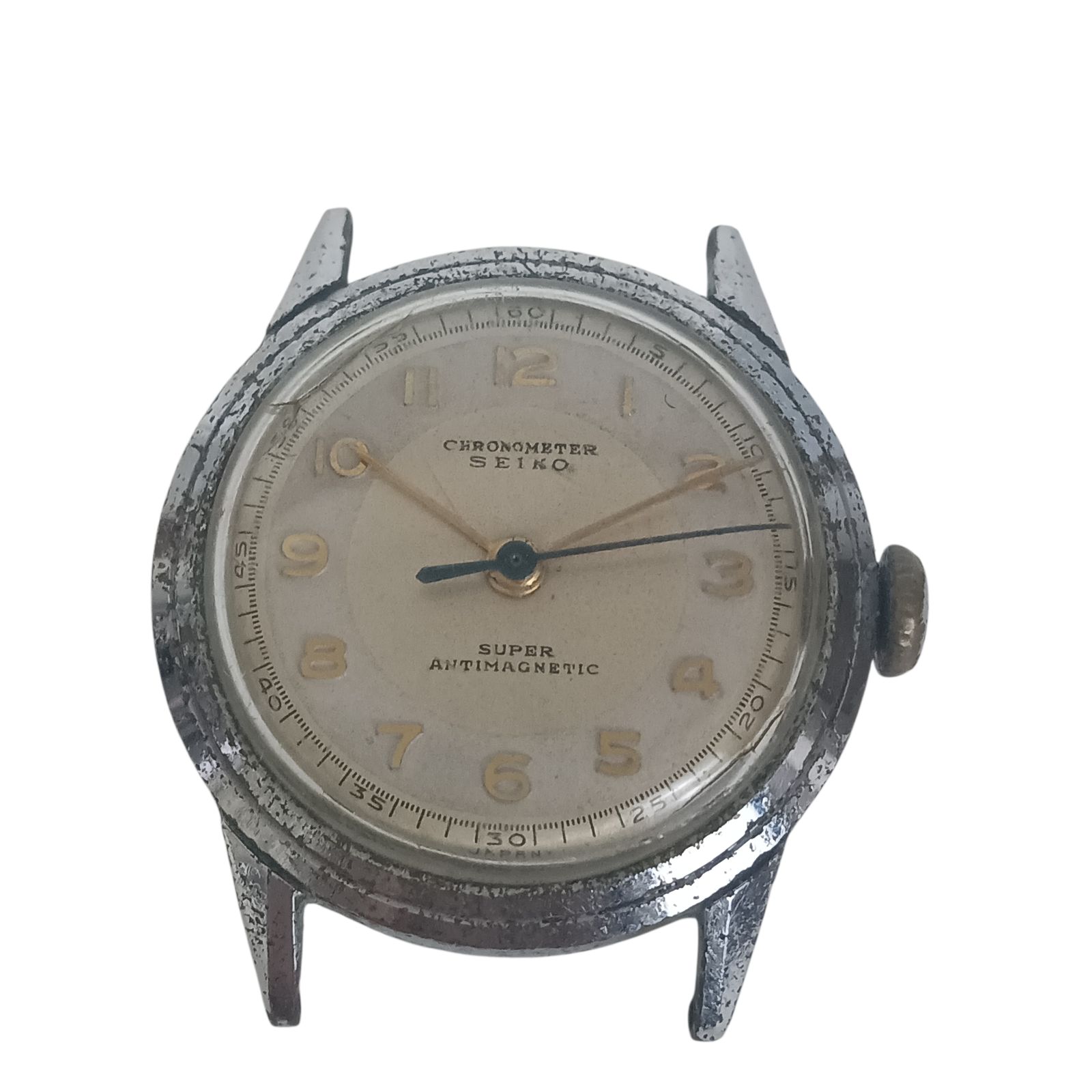 稼働 1215-7 SEIKO CHRONOMETER super セイコー クロノメーター スーパー スモセコ メンズ腕時計 レディース 手巻き フェイスのみ