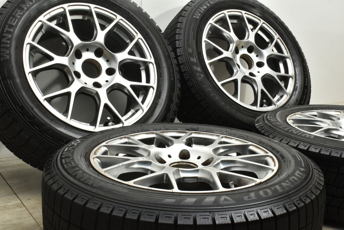 バリ溝 14本スポーク 16 in 7 J 33 PCD 120 ダンロップ ウィンターマックス03 205 60 R BMW 3シリーズ MINI クロスオーバー ペースマン