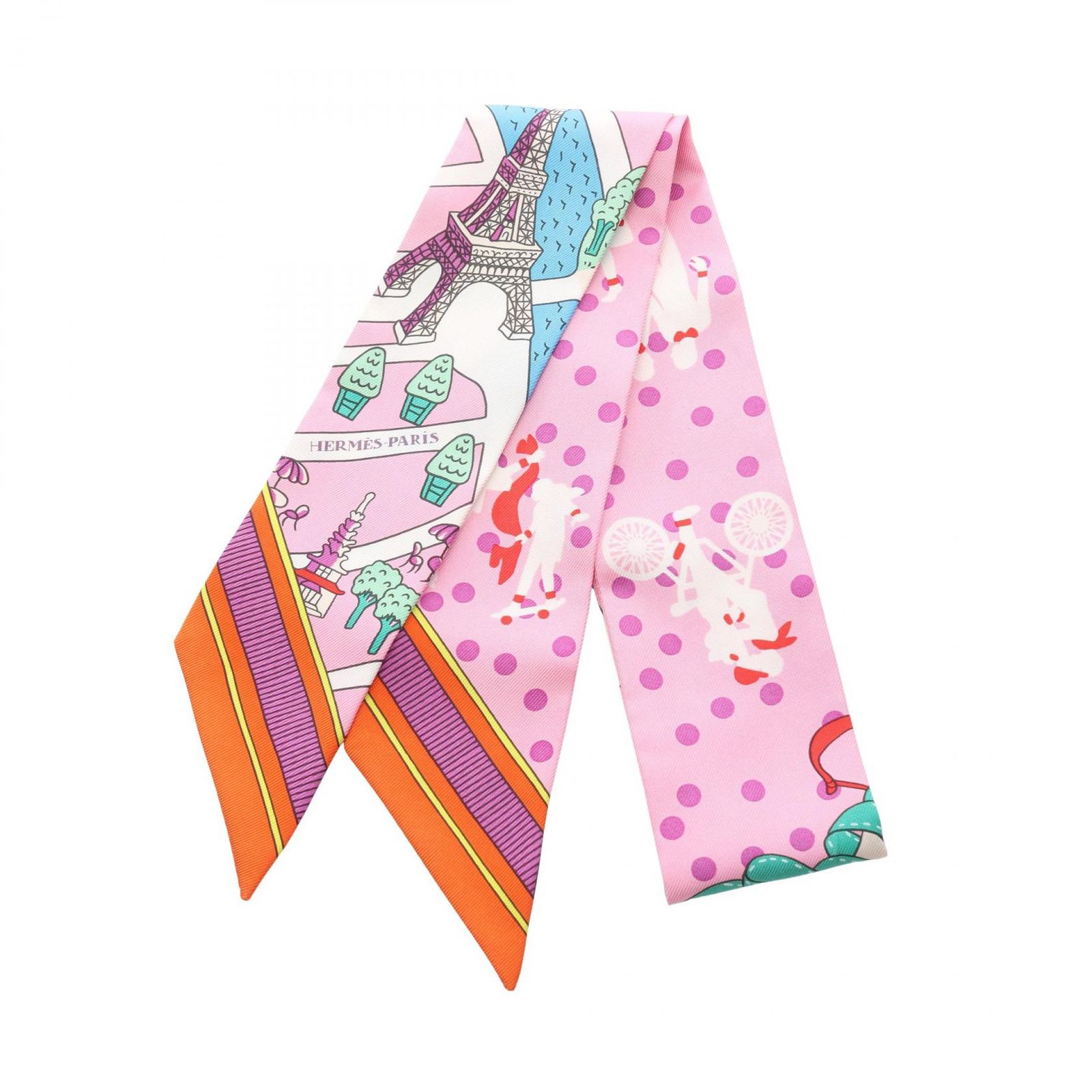 HERMES エルメス ツイリー LES NOUVEAUX AMOUREUX DE PARIS スカーフ