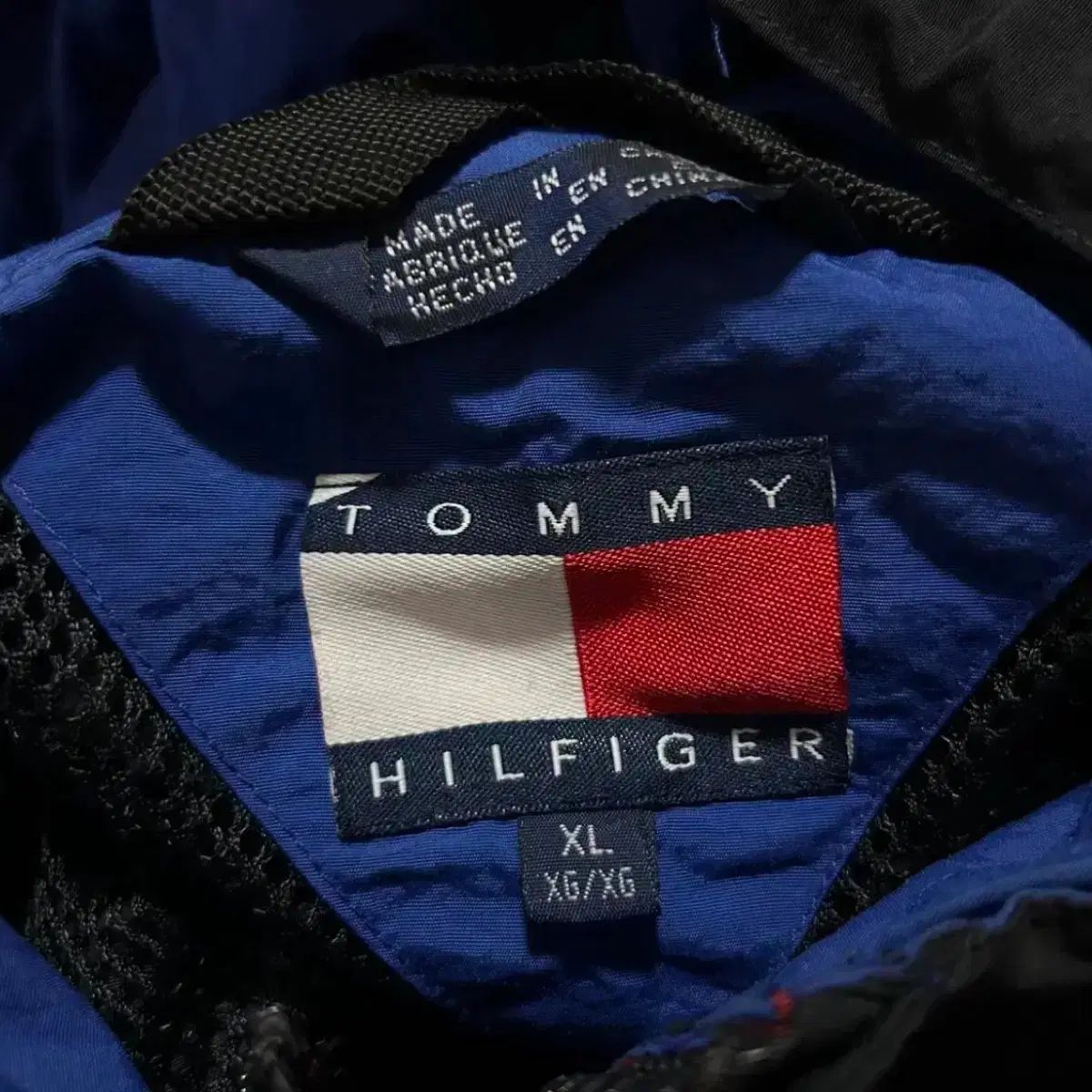 90s TOMMY HILFIGER Anorak Parka Down Jacket トリコロール トミー 