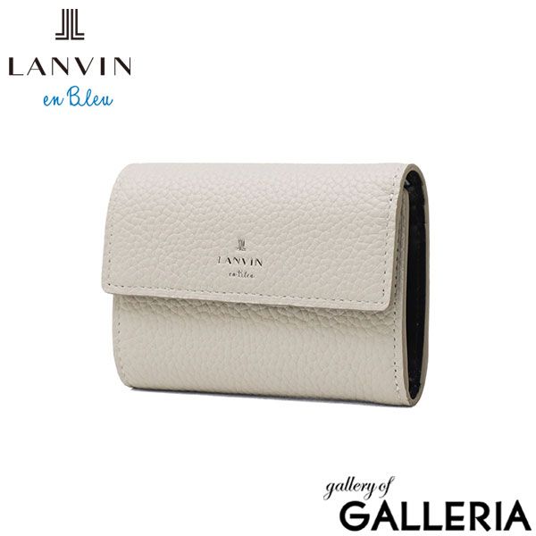 ランバン オン ブルー 三つ折り財布 メンズ レディース ブランド 革 LANVIN en Bleu コンパクト 本革 レザー 牛革 財布 小銭入れ 革財布 カード 小さめ おしゃれ ミニ財布 軽量 軽い モル カード段5 538604