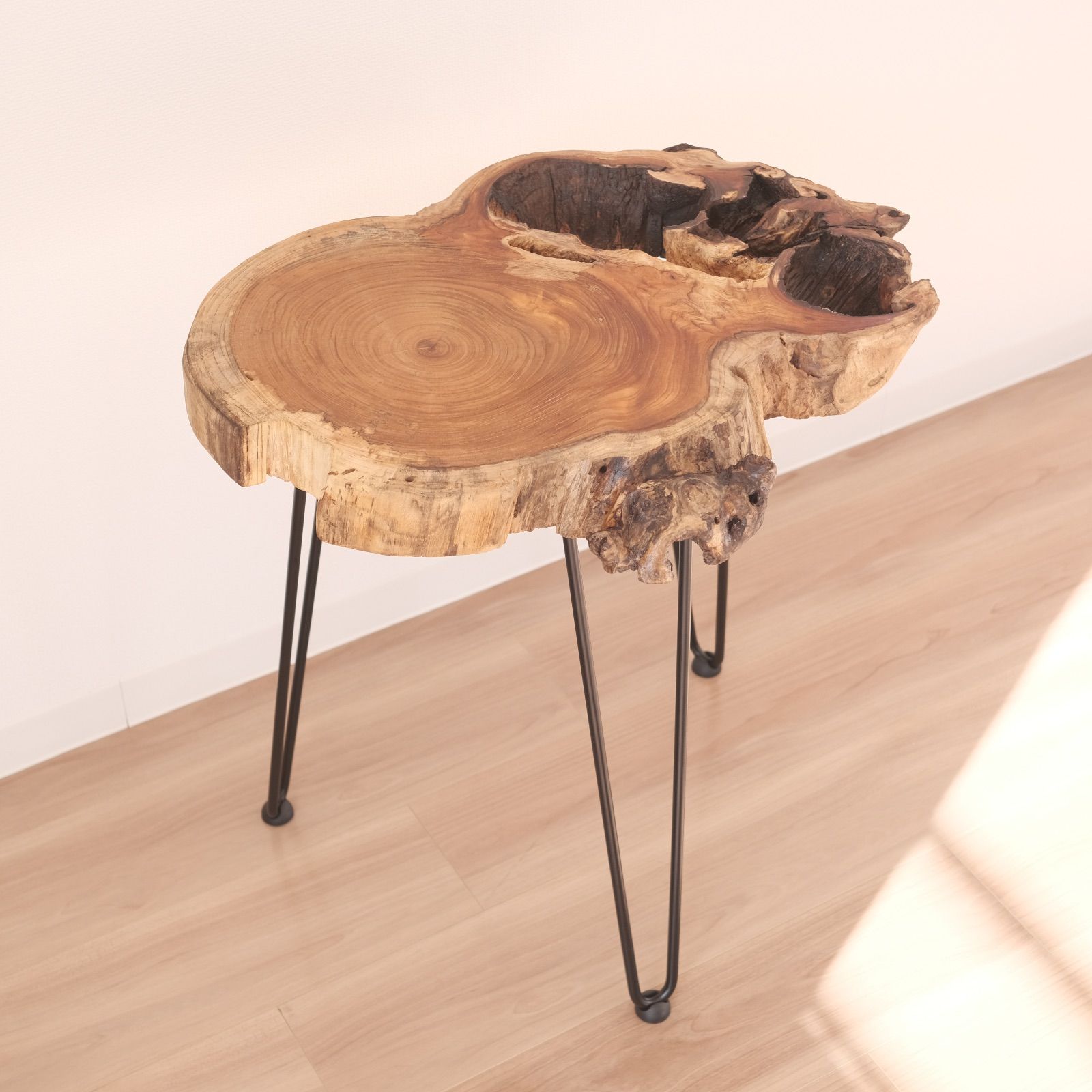 メルカリ最安値☆ コーヒーテーブル 欅のテーブル / コーヒーテーブル / サイドテーブル / ソファテーブル