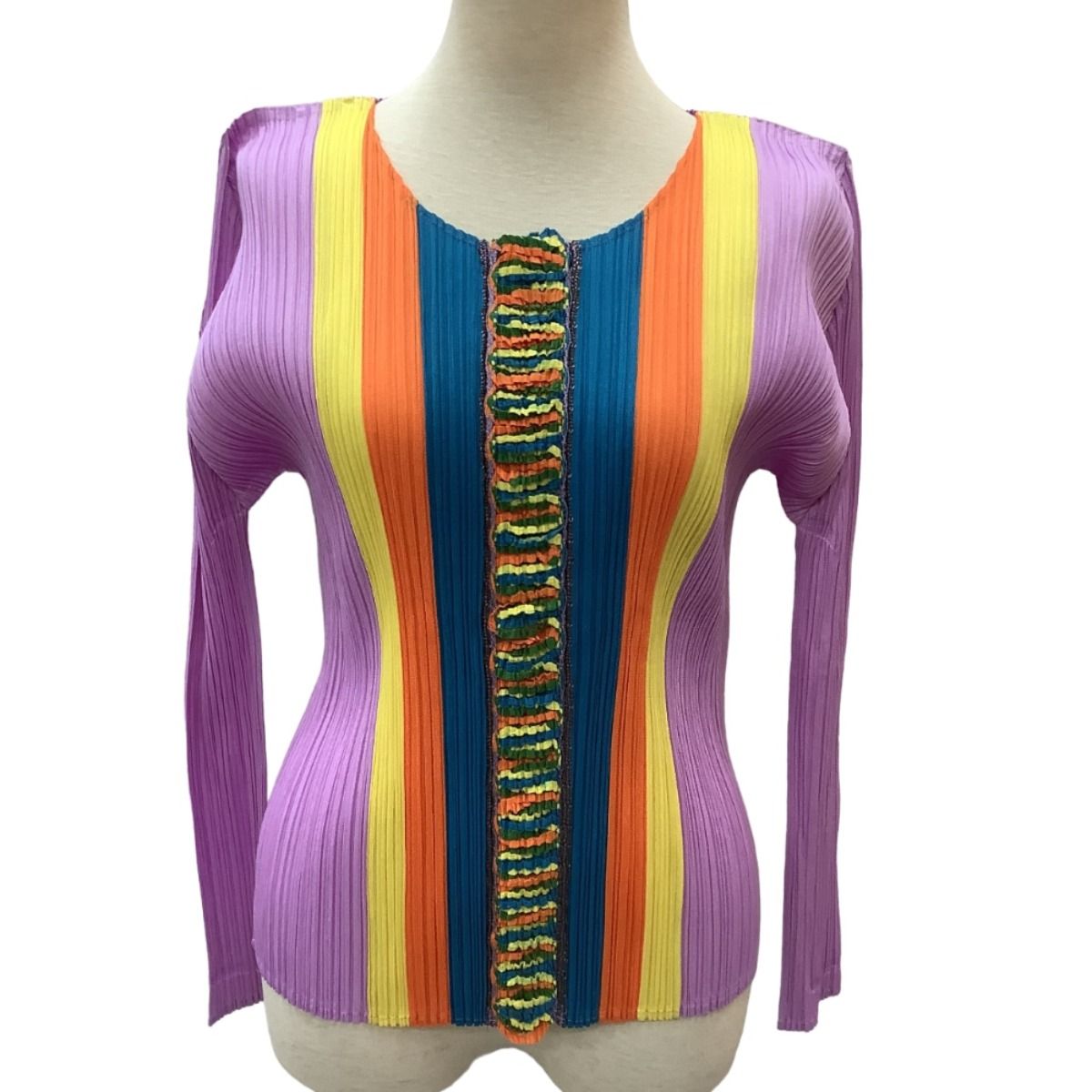 ♪♪ISSEY MIYAKE イッセイミヤケ PLEATS PLEASE カットソー SIZE 3 PP 71-JK 612 バイオレット