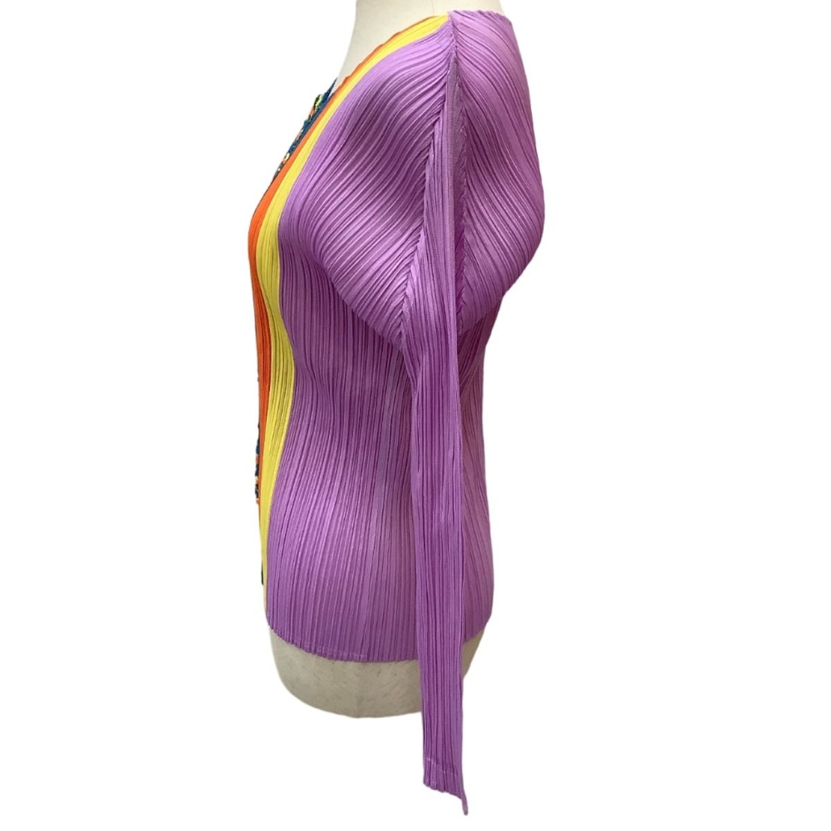 ISSEY MIYAKE イッセイミヤケ PLEATS PLEASE カットソー SIZE 3 PP 71-JK 612 バイオレット
