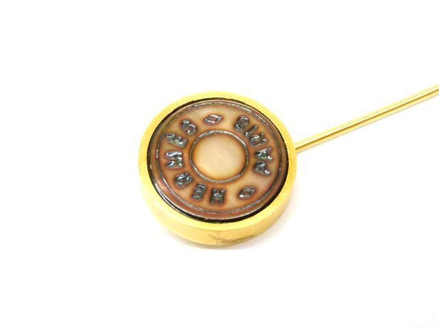 エルメス セリエ シェル ピンブローチ レディース ゴールド HERMES 7 L