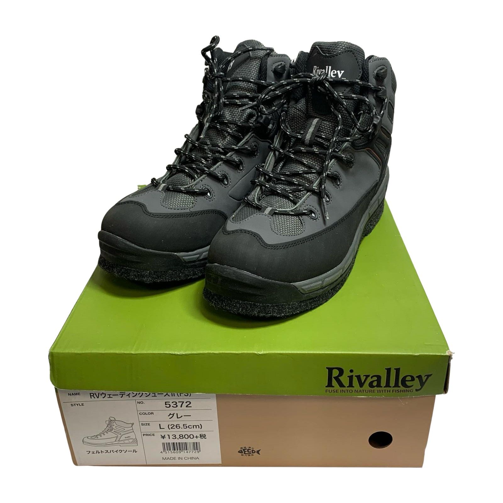 Rivalley リバレイ ウェーディングシューズ 26.5 cm グレー x ブラック