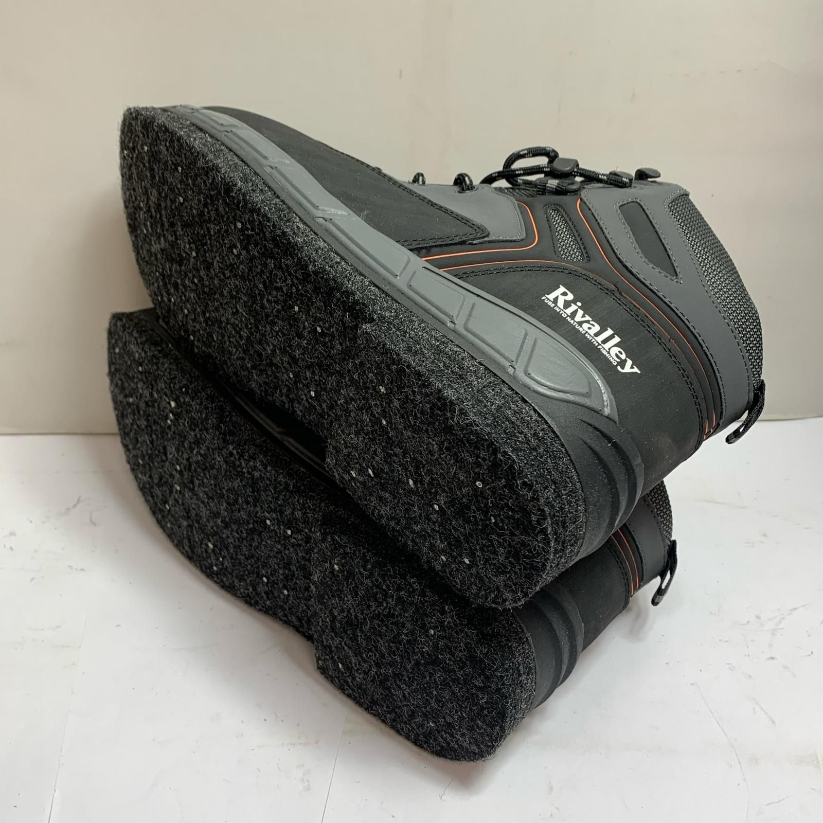  Rivalley リバレイ ウェーディングシューズ 26 5 cm グレー x ブラック フィッシングブーツ フィッシングシューズ ブーツ