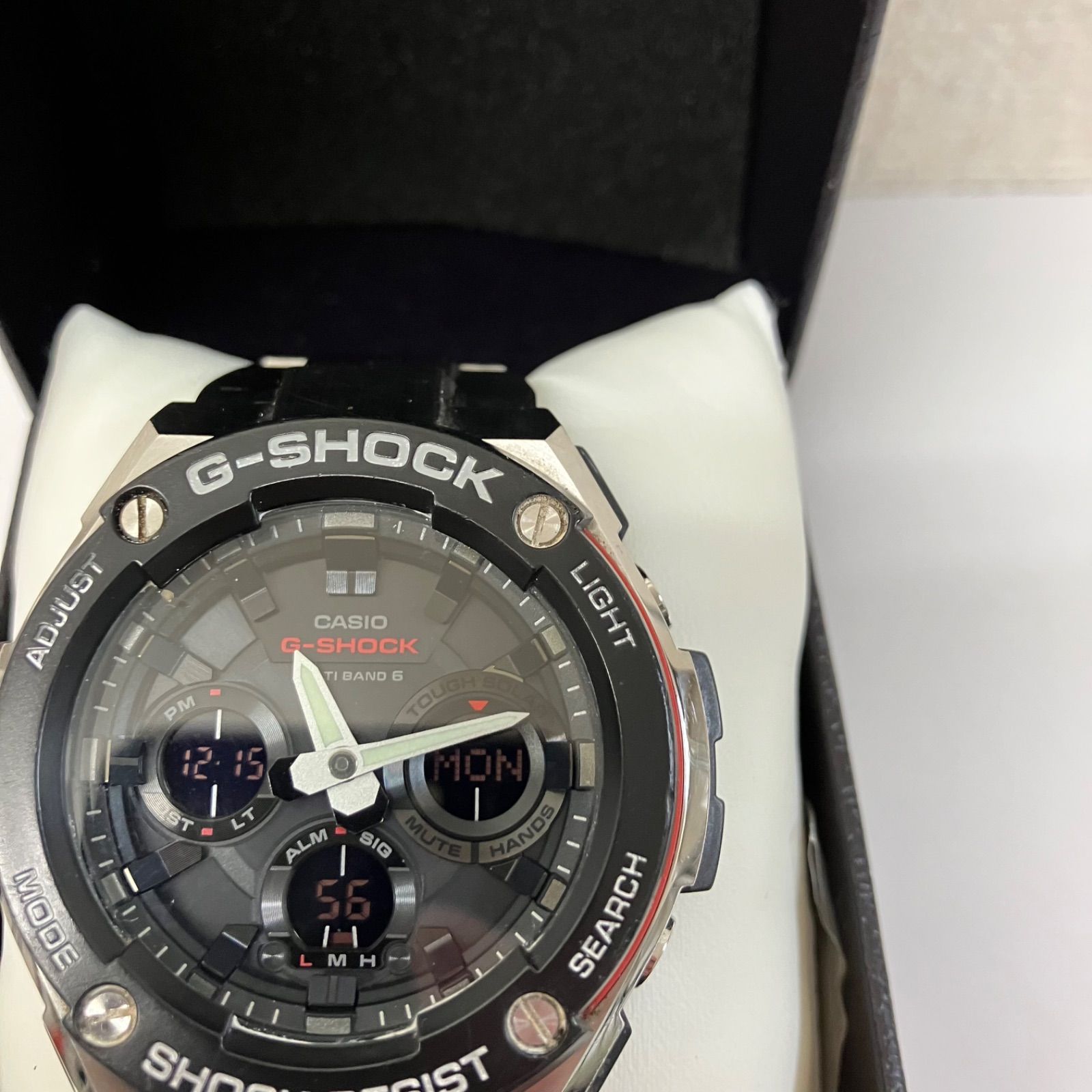 CASIO カシオ G SHOCK ジーショック GST W 100 D シルバー ステンレス デジアナ