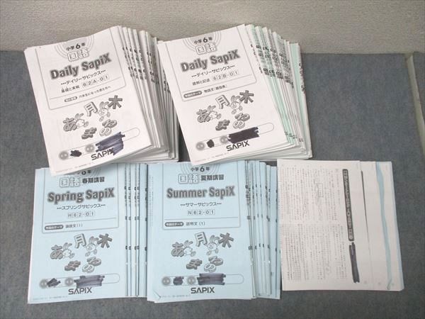 SAPIX 小学6年 国語 スプリング/サマー/デイリーサピックス 62A/62B 計