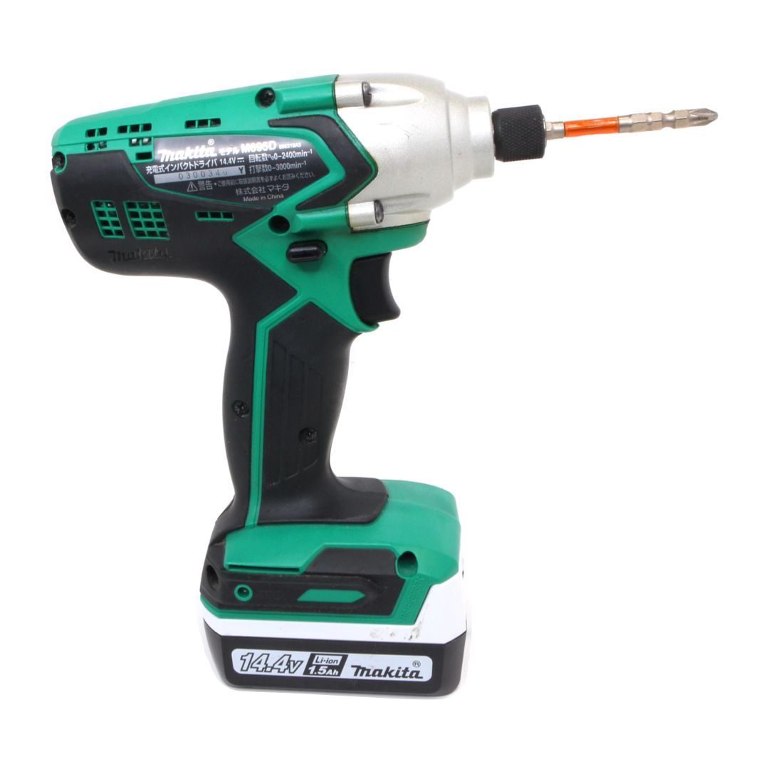 MAKITA マキタ インパクトドライバー M 695 DWX バッテリーBL 1415 G 充電器なし 箱なし