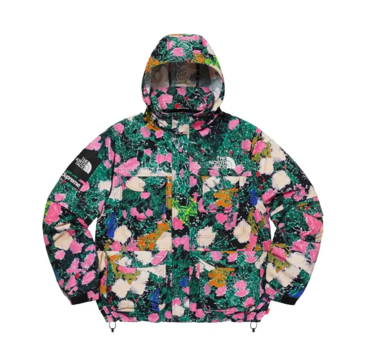 L シュプリーム x ザノースフェイス トレッキング コンバーチブル ジャケット フラワー 22 SS