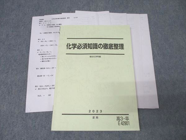 駿台 化学必須知識の徹底整理 テキスト 2023 夏期 沖暢夫 016S0D 