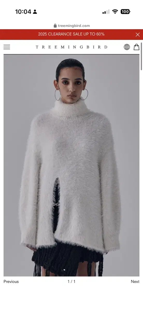 TREEMINGBIRD スリット ファーニート