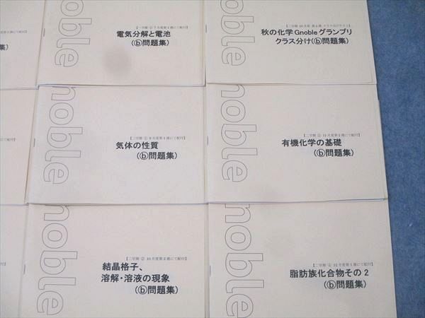 Gnoble グノーブル 高2 化学 分子と物質量/電気分解と電池等 テキスト