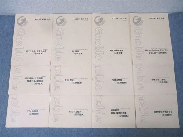 Gnoble グノーブル 高2 化学 分子と物質量/電気分解と電池等 テキスト