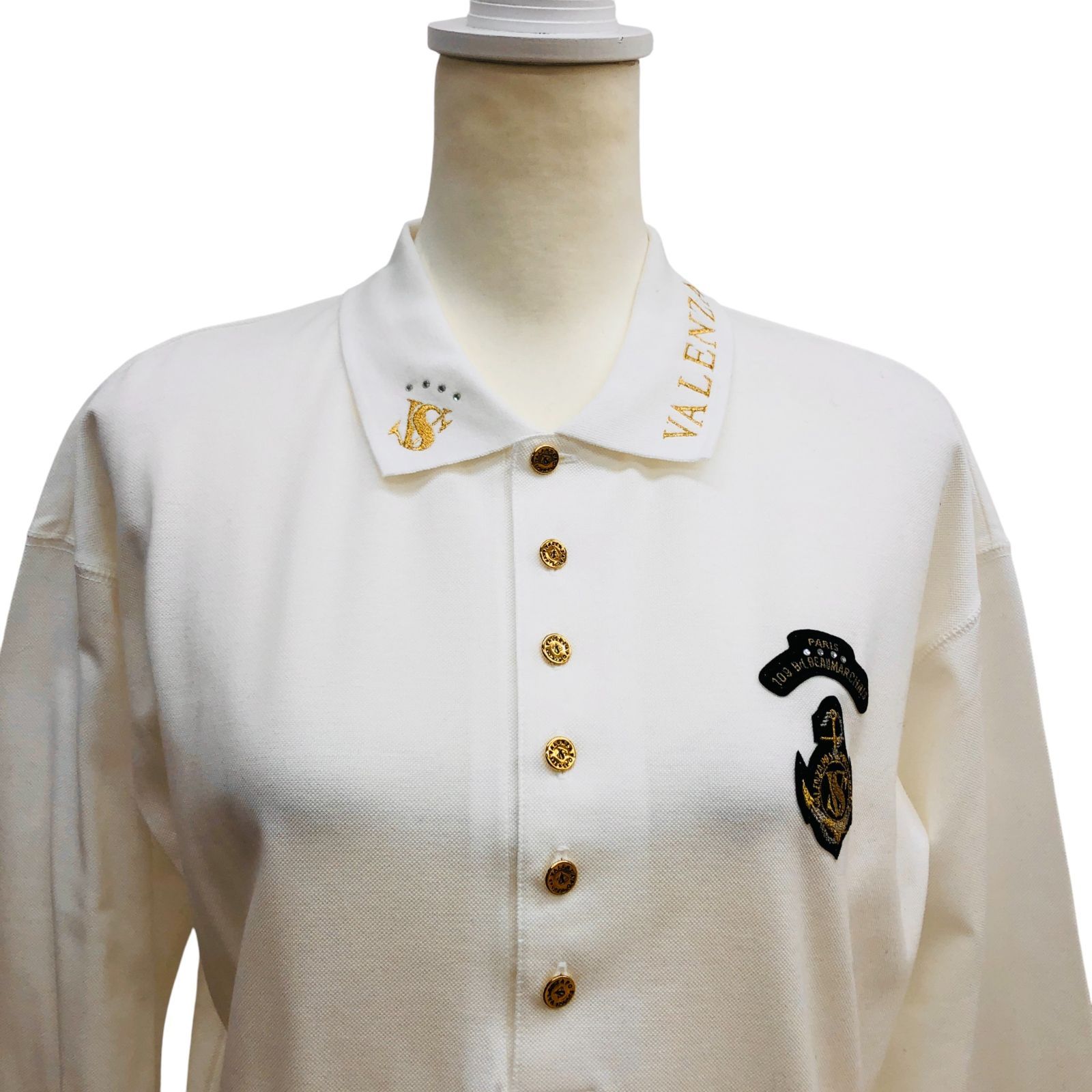 ZM1669【美品】VALENZA PO SPORTS ロゴエンブレムワッペン長袖