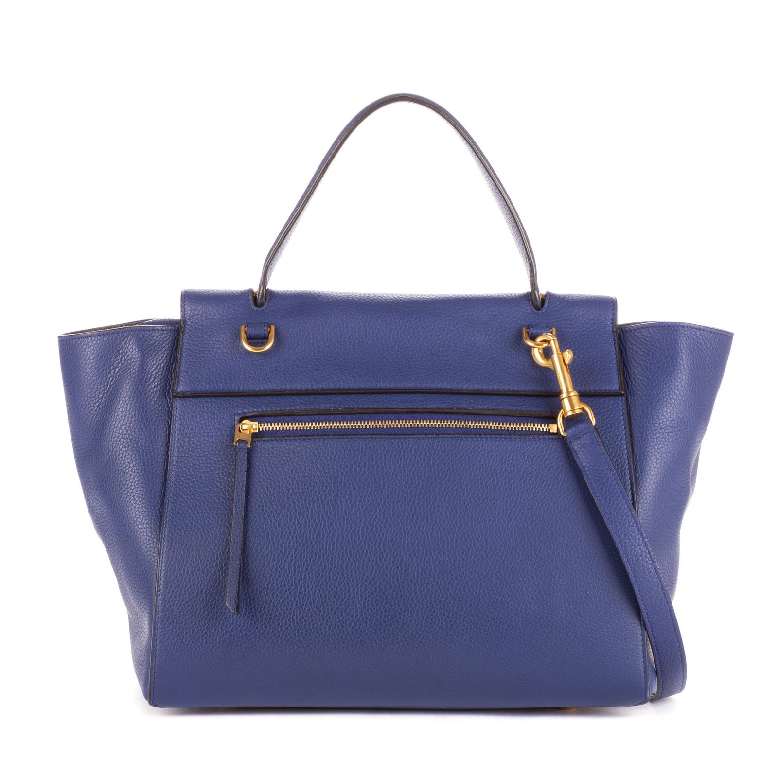 セリーヌミニベルト青カーフスキンA