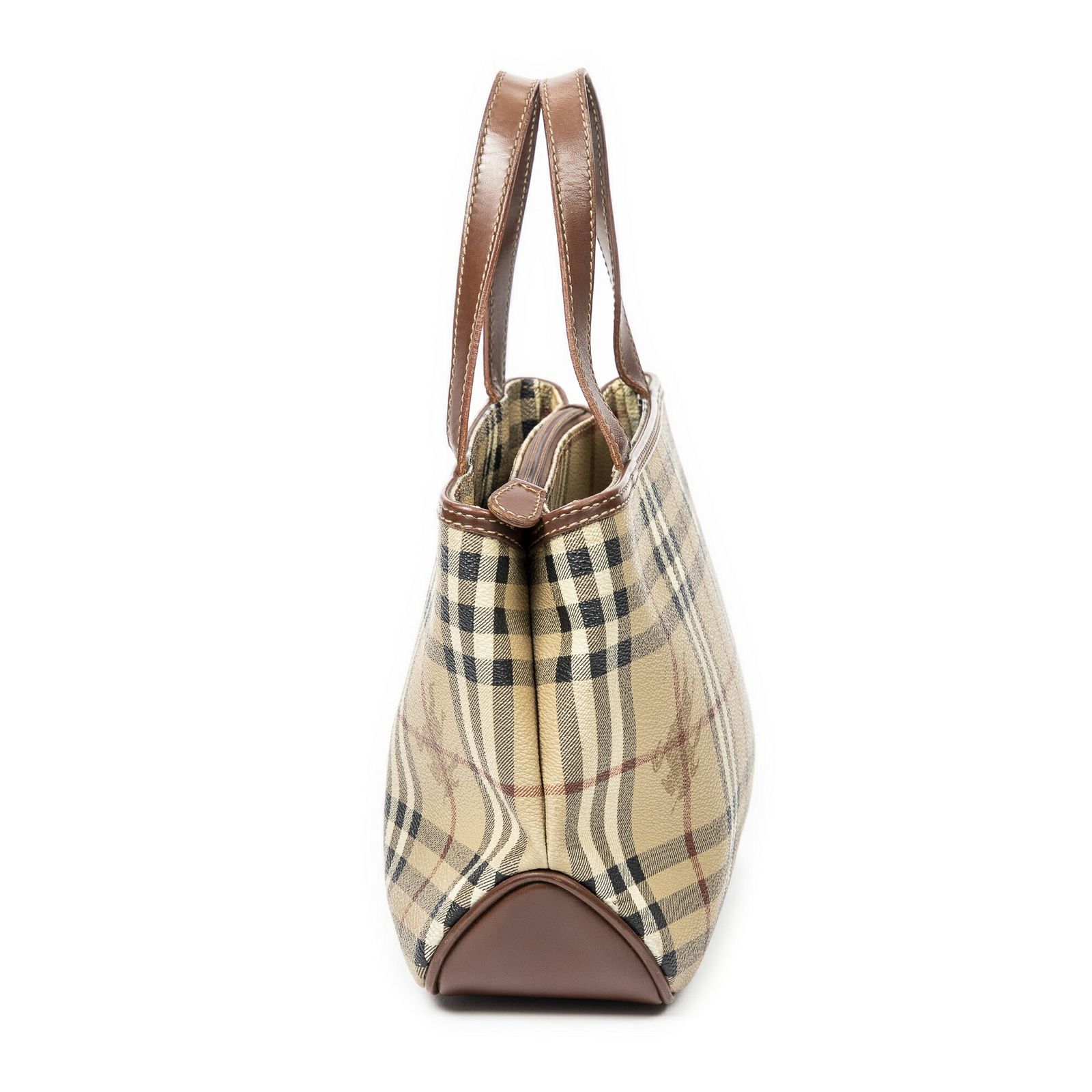 バーバリー小ジップトートベージュ|ブラウンヘイマーケット