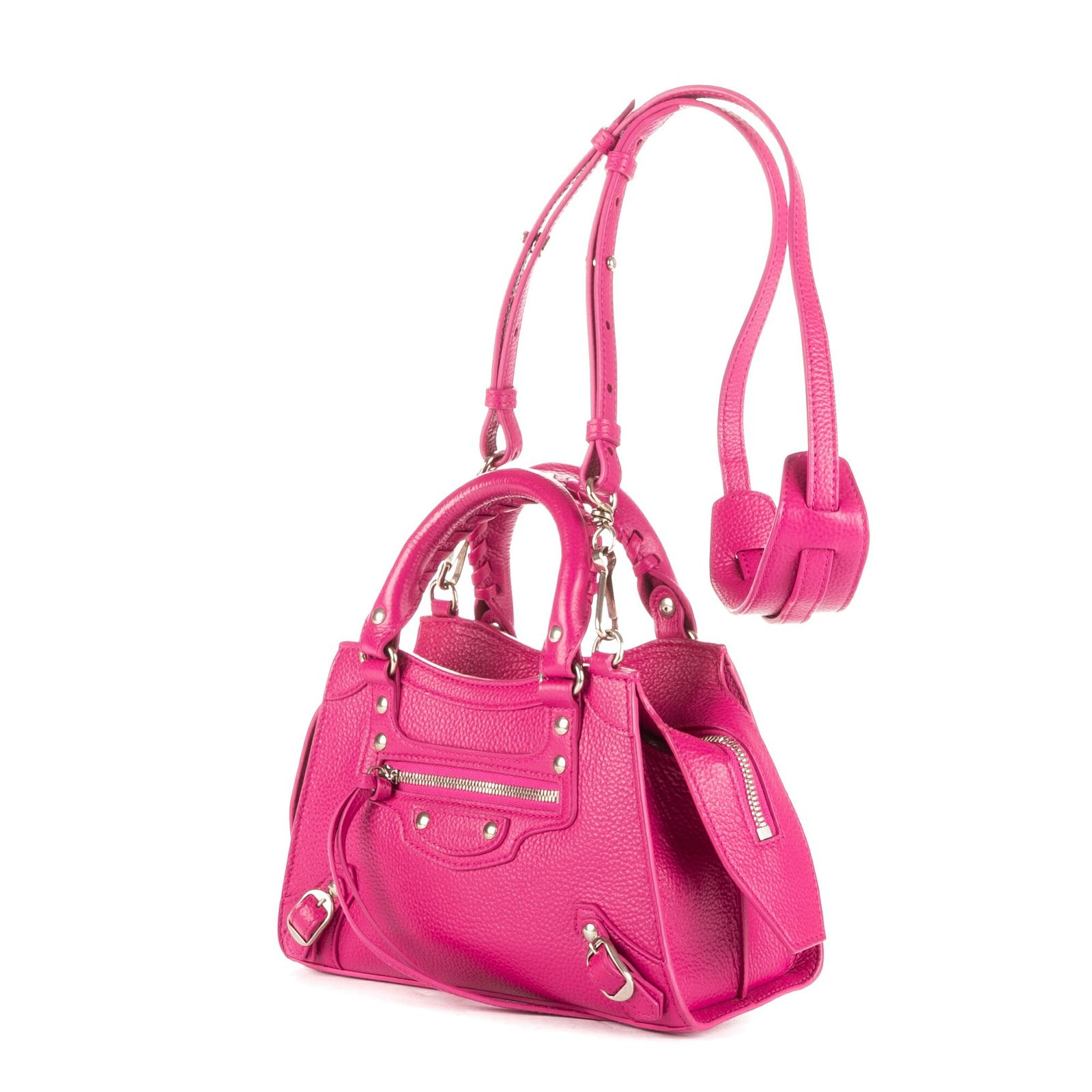 BALENCIAGA バレンシアガネオクラシックミニフューシャカーフスキンレザーA