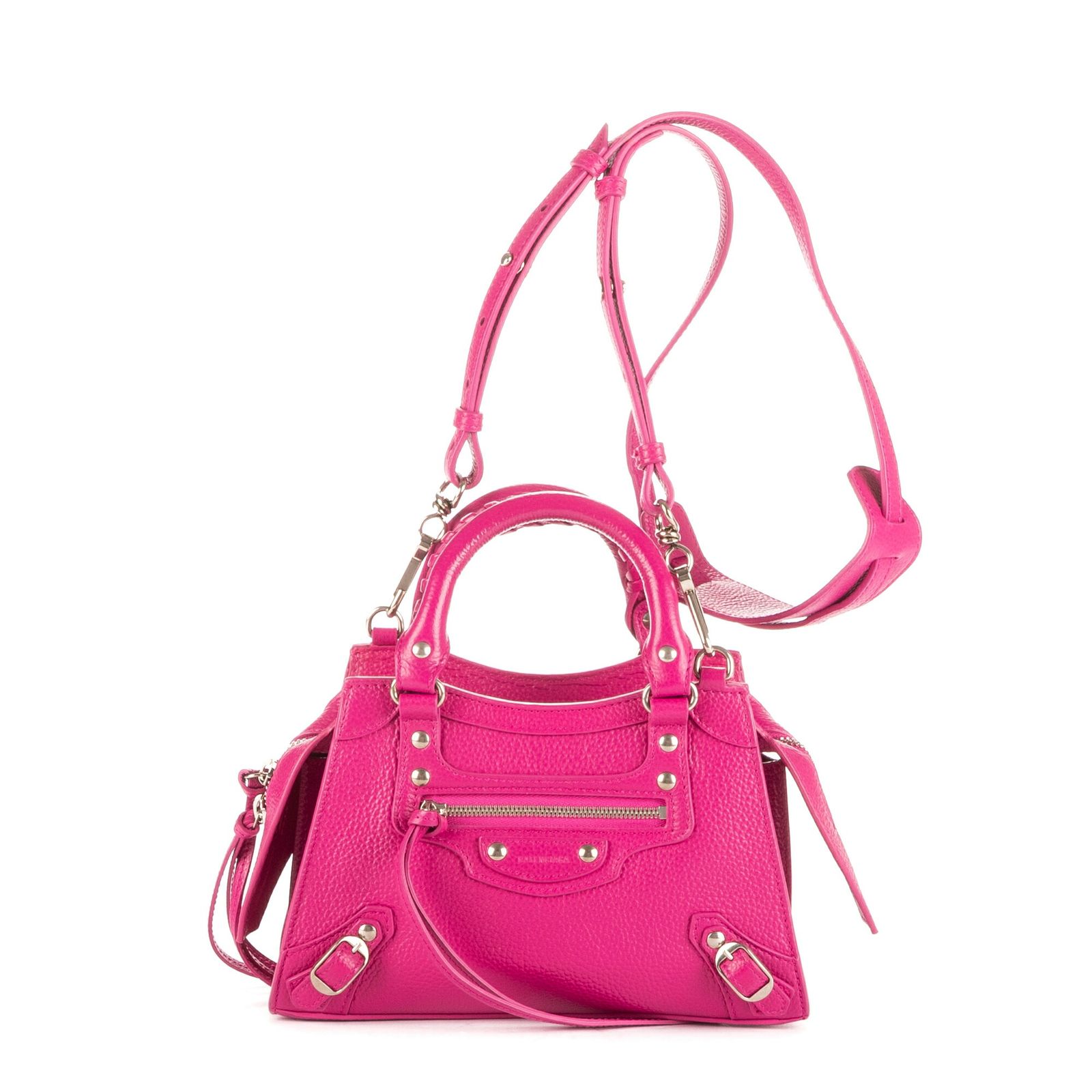 BALENCIAGA バレンシアガネオクラシックミニフューシャカーフスキンレザーA