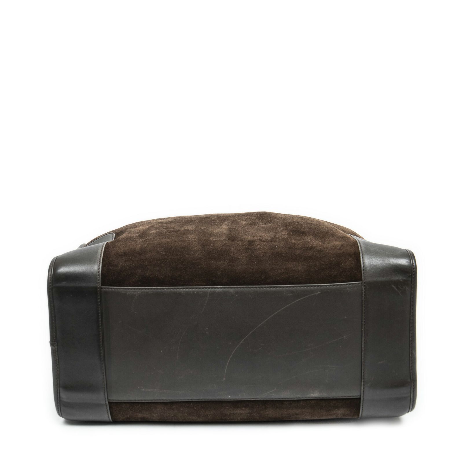 ロエベヴィンテージアマゾナダークブラウンスエードレザーA