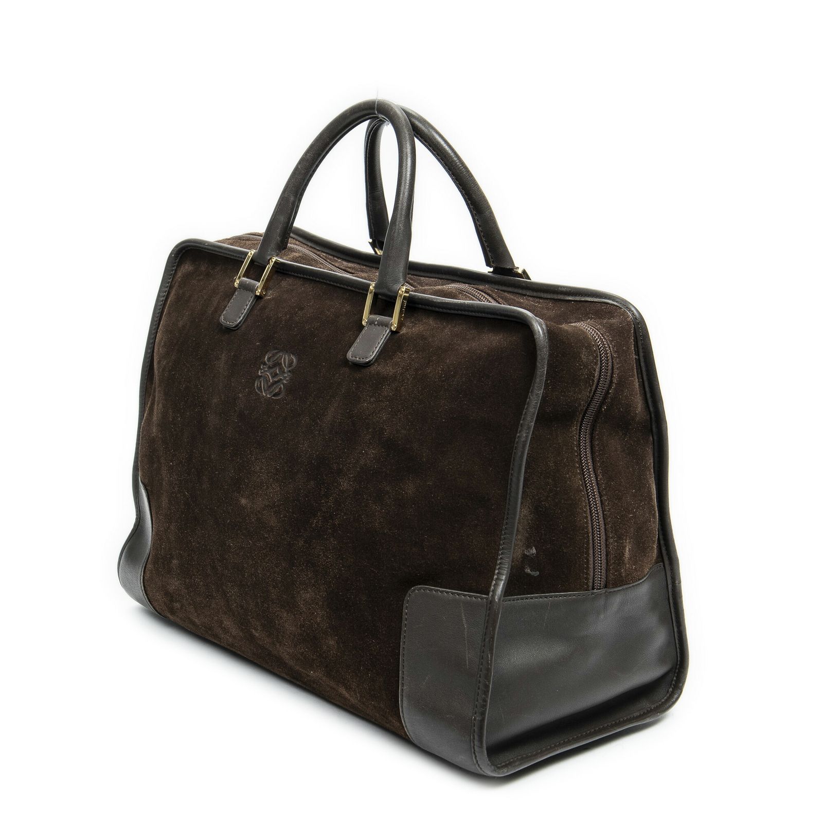 LOEWE ロエベヴィンテージアマゾナダークブラウンスエードレザーA