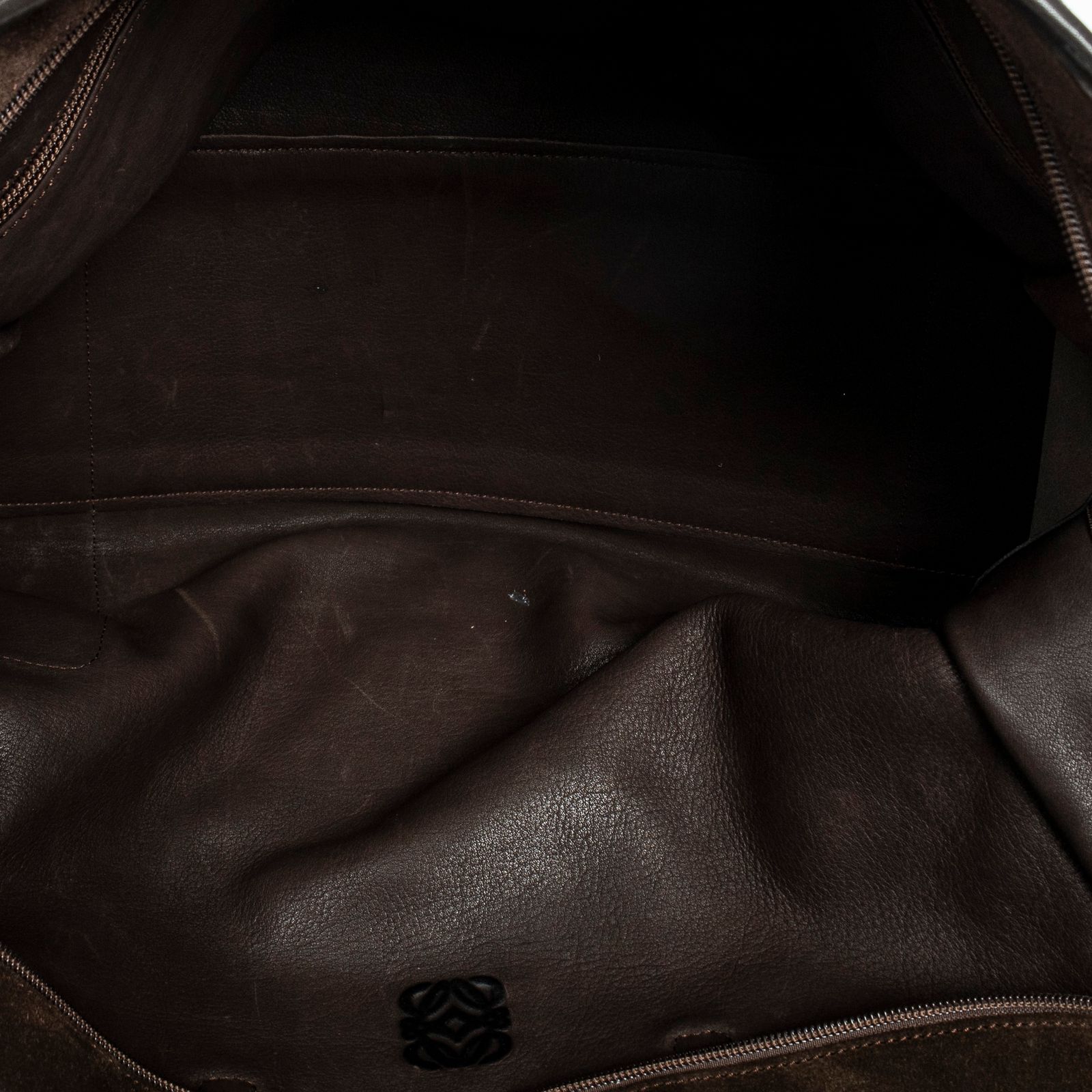 ロエベヴィンテージアマゾナダークブラウンスエードレザーA