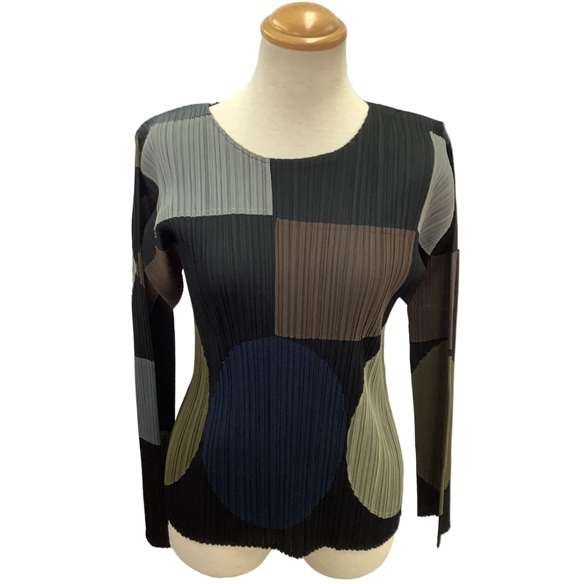 ISSEY MIYAKE イッセイミヤケ PLEATS PLEASE カットソー SIZE 3 PP 43-JK 831 ブラック