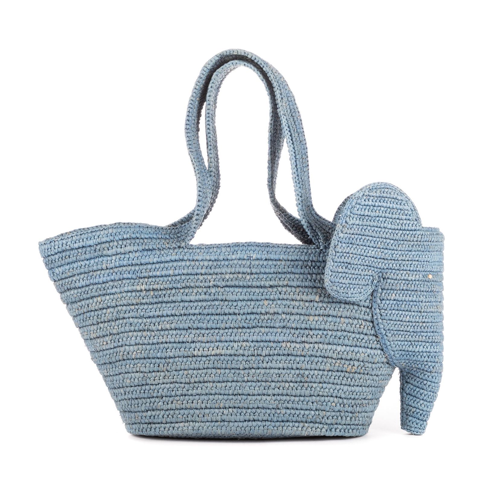 LOEWE ロエベエレファントラフィアトート青
