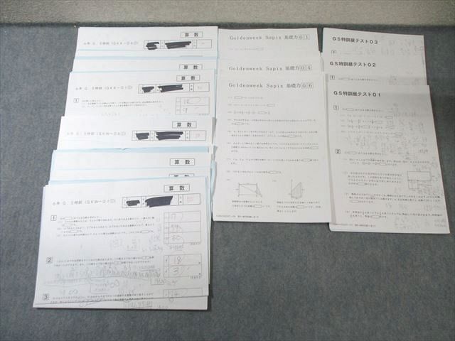 SAPIX 小6 サピックス 算数 GS特訓 昼テスト/基礎力など 【計21回分