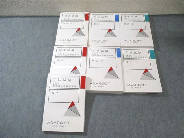 アガルートアカデミー 司法試験 短答過去問解析講座 憲法/刑法/民法 2020年