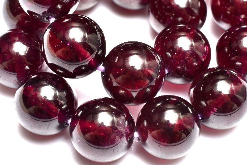  １点物 気品ある赤紫! ロードライトガーネット 10.5 mm ブレスレット パワーストーン 天然石 _MC 2349 ブレスレット バングル アクセサリー