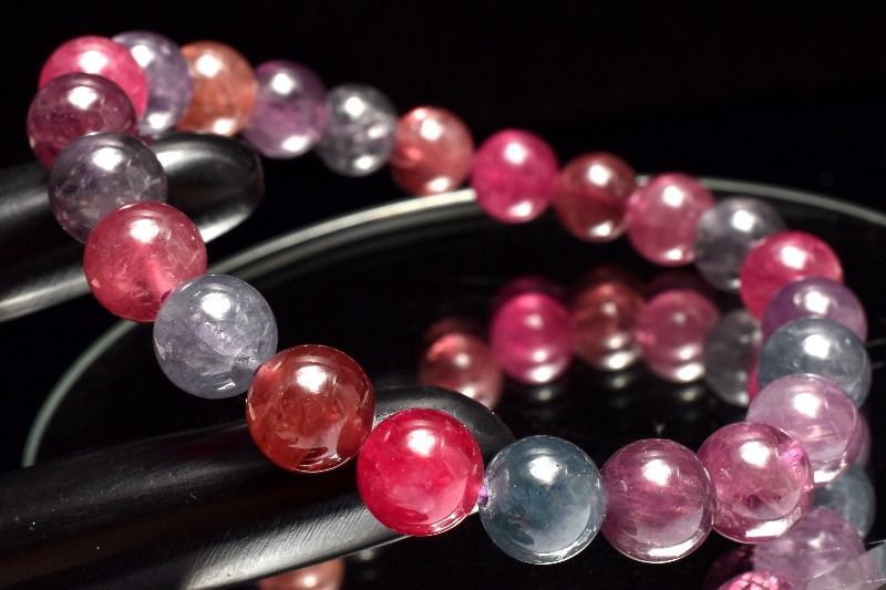 １点物 AAA 数量 MIXスピネル 8.5mm ブレスレット パワーストーン 天然石 _MC2423