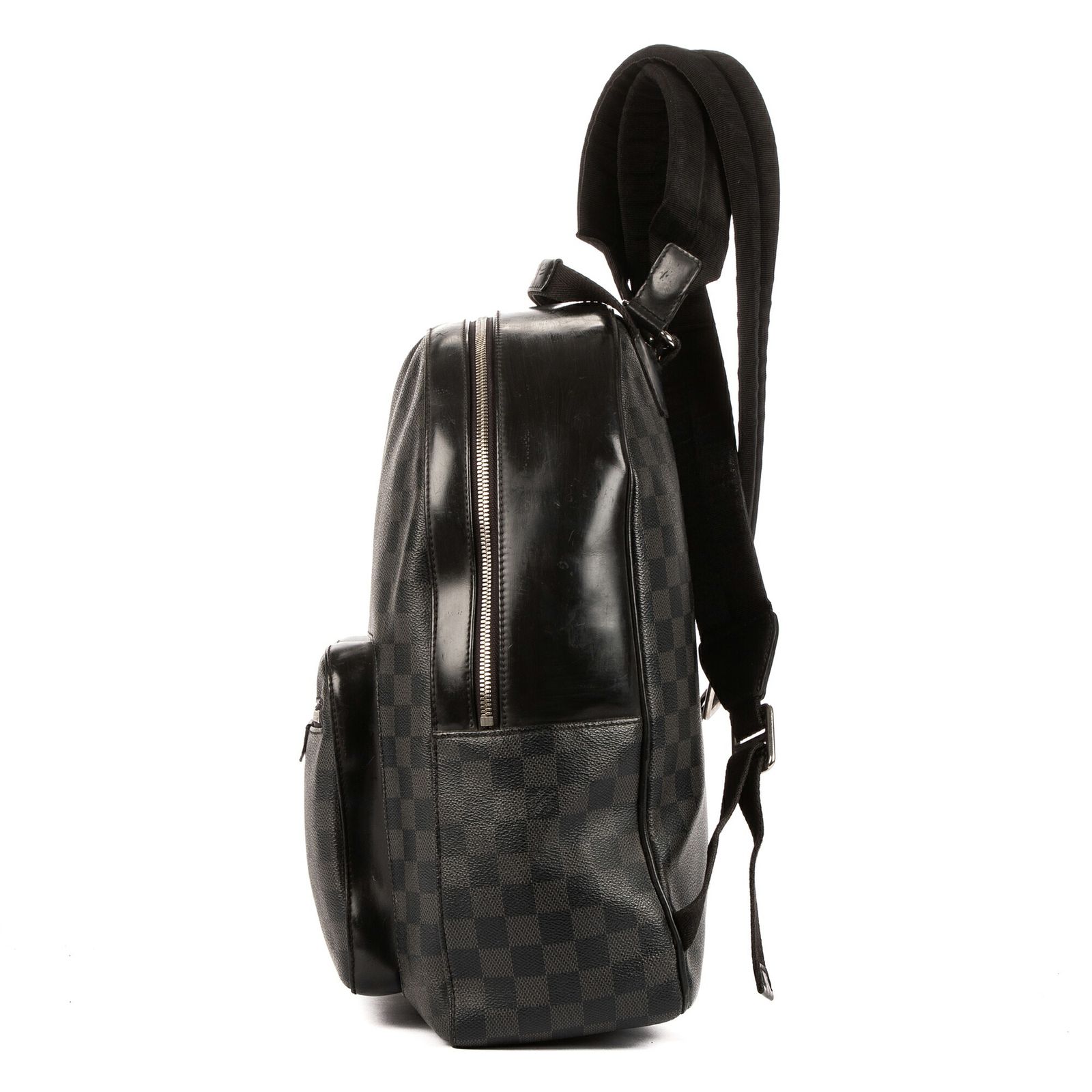 バックパック黒ダミエ