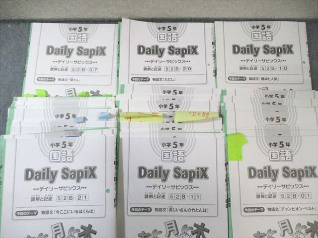 SAPIX 小5 サピックス デイリー/サマー 国語 【計73回分】 2022