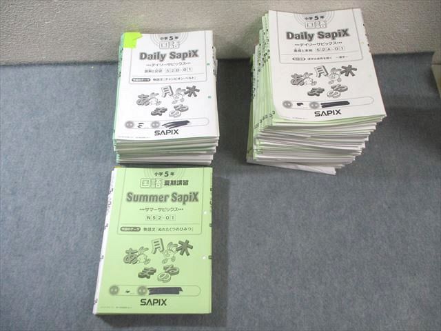 SAPIX 小5 サピックス デイリー/サマー 国語 【計73回分】 2022