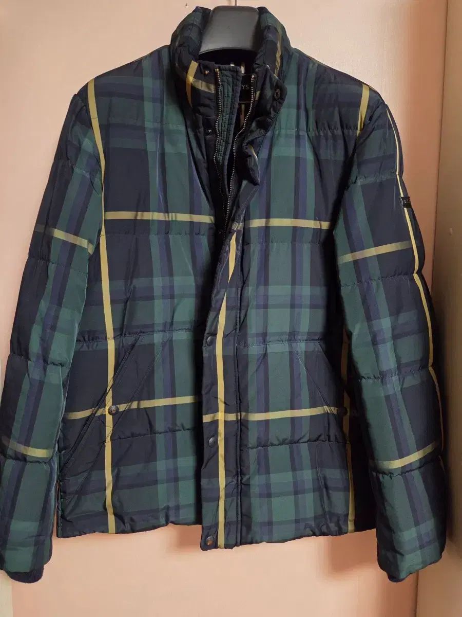 HAZZYS ヘジス チェック グース ショートダウン