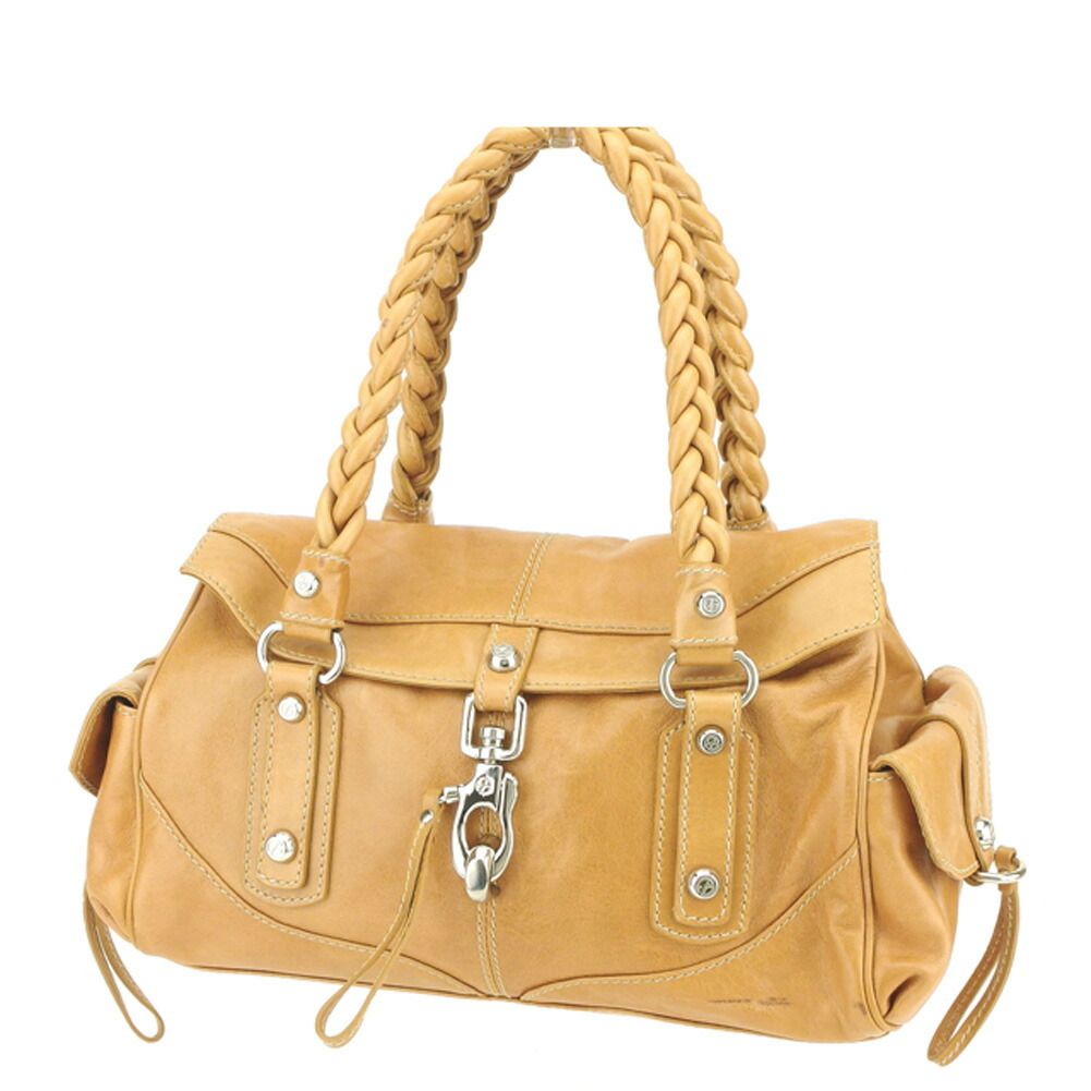 【BIGお買い物ラリー★30%OFFセール中】フランチェスコ・ビアジア FRANCESCO BIASIA ハンドバッグFBボタン ブラック シルバー レディース 中古 最大30％OFF☆新春セール】フランチェスコ・ビアジア FRANCESCO BIASIA