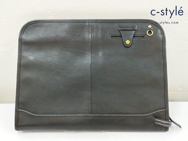 L 675 土屋鞄 URBANO クラッチバッグ ブラック 鞄 カバン N