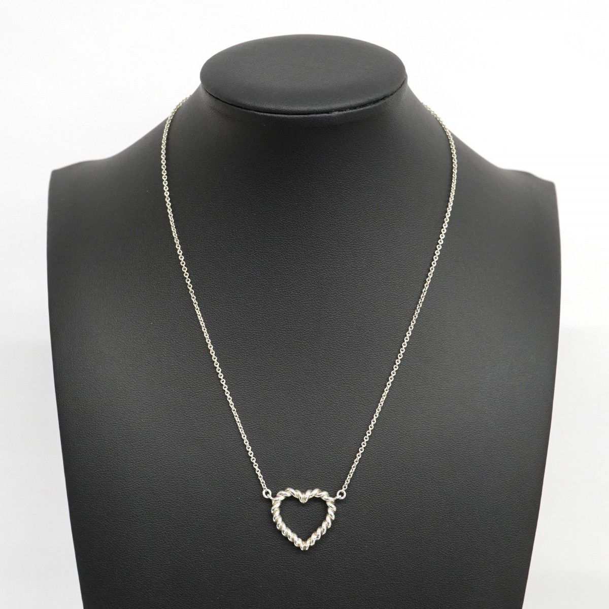 5jpb0163】ティファニー ネックレス ツイストハート シルバー925【中古