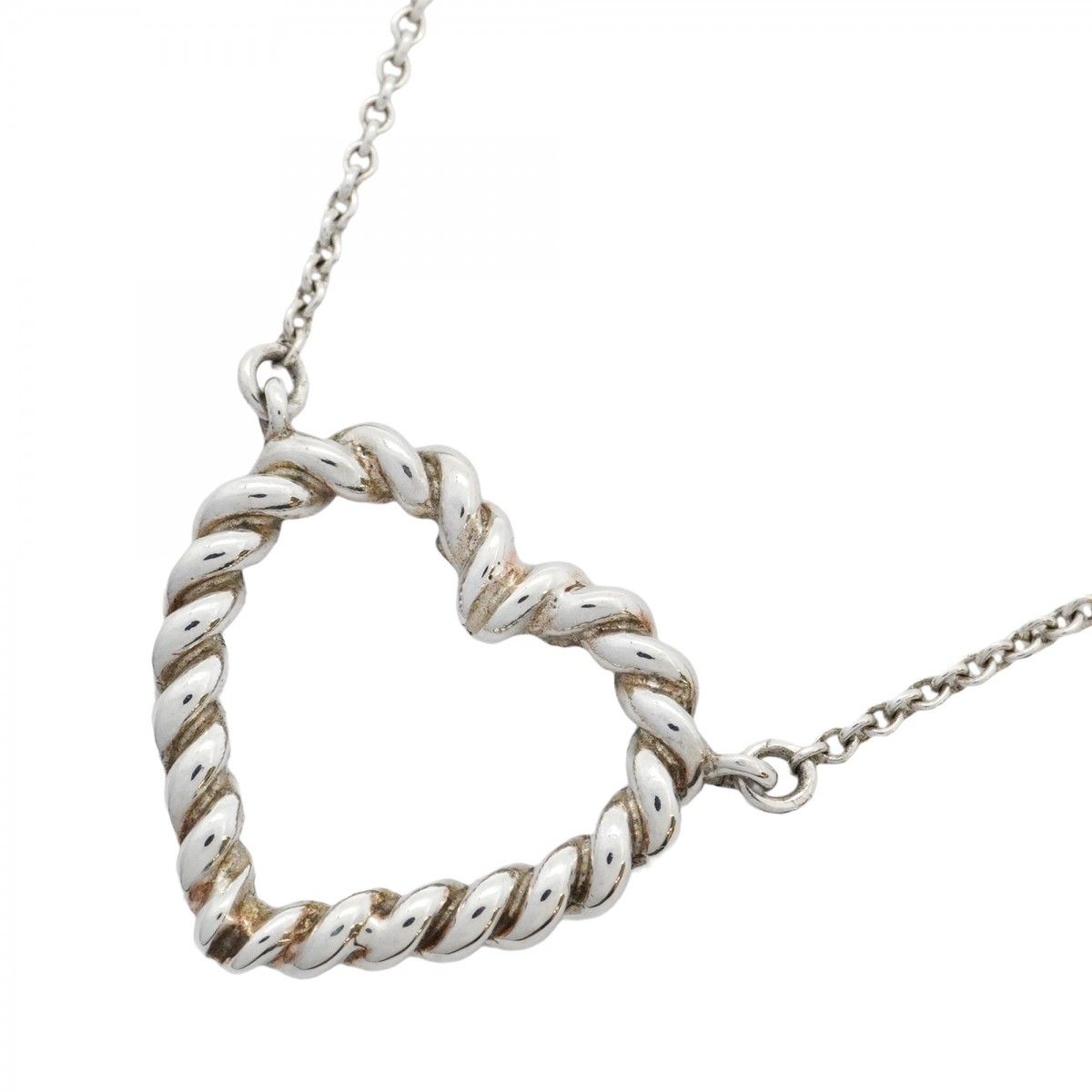 5jpb0163】ティファニー ネックレス ツイストハート シルバー925【中古