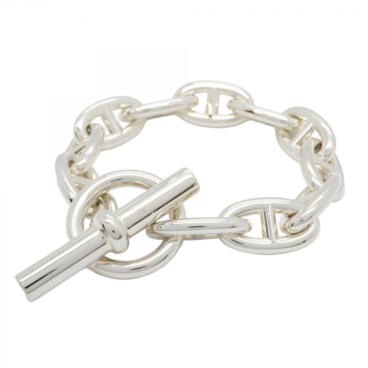 5 jpb 0167 エルメス ブレスレット シェーヌダンクル GM 11コマ シルバー925 レディース