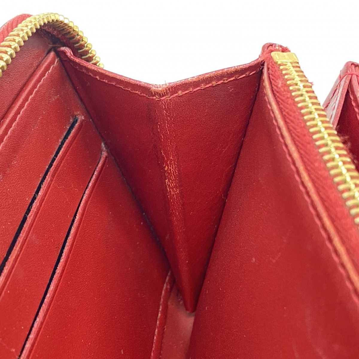 【5pb2239】ルイヴィトン 長財布 モノグラム・マット ジッピーウォレット ノワール/レッド【中古】メンズ