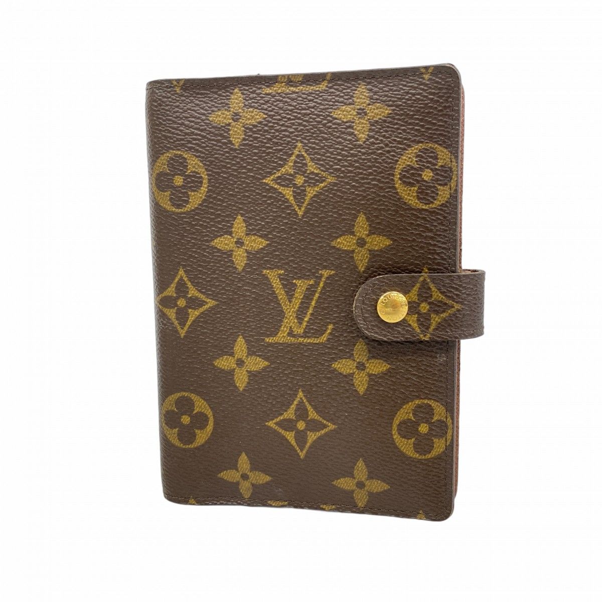 5 pb 2259 ルイヴィトン 手帳カバー モノグラム アジェンダPM R 20005 ブラウン メンズ レディース ユニセックス