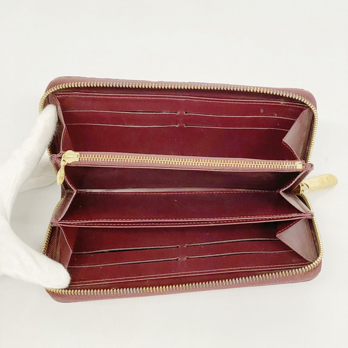 5pb2564】ルイヴィトン 長財布 ヴェルニ ジッピーウォレット M91536