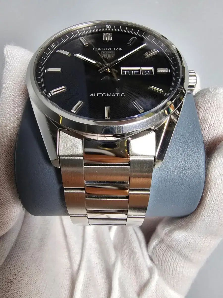  タグ ホイヤー カレラ 41mm デイデイト 黒文字盤 オートマチック ウォッチ WBN2010 上下セット 自動巻き時計 腕時計(アナログ)